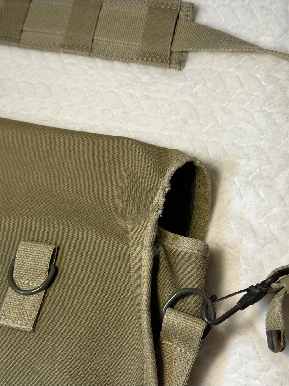 Banana Republic Vintage Khaki Messenger Bag 1980’s Safari Travel